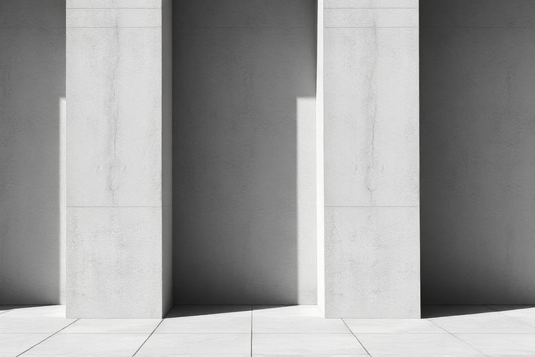Minimal grayscale architectural photography